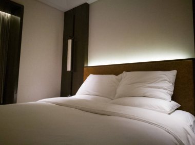 boş otel yatak odası iç odası