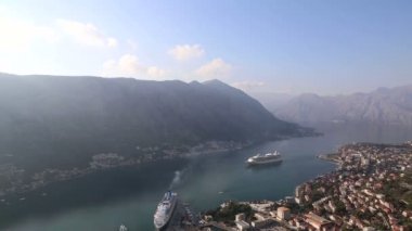 zaman sukut video Kotor, Karadağ, Kotor Körfezi kıyı kenti
