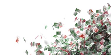 İş riski, başarı, fırsat ve fırsat kavramı, 3d işleme arka plan