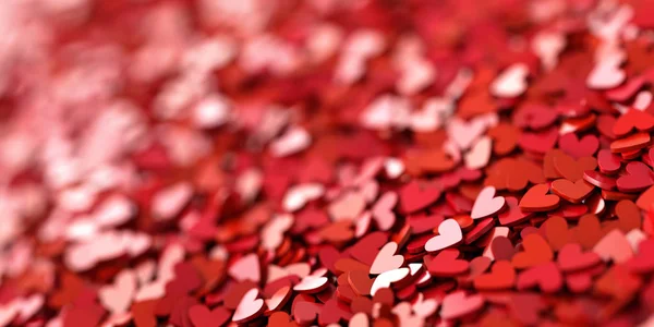 Fondo Corazones Infinitos Amor Pasión Tema San Valentín Renderizado Tamaño — Foto de Stock