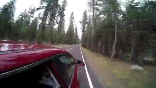 Tioga Road Parque Yosemite Estados Unidos Timelaspe Vídeo — Vídeos de Stock