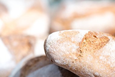 Rustik ekmek yakın çekim