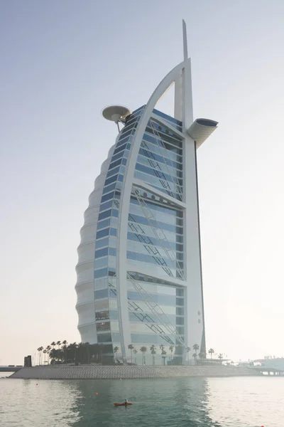 Dubai Circa Abril 2017 Emblemático Hotel Lujo Burj Arab Durante — Foto de Stock