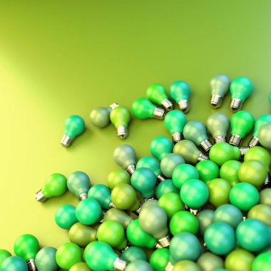 Renkli ampuller arka planı kapat