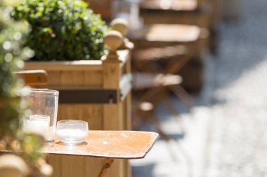 Eski stil İtalyan trattoria Restoran görüntülemek