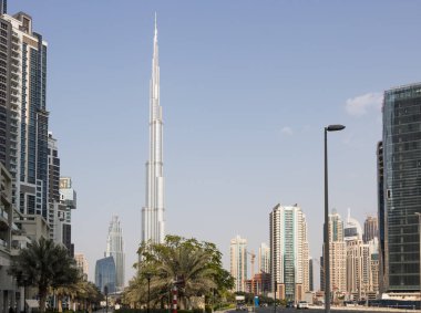 Panoramik Dubai modern şehir merkezi, Arap Emirlikleri