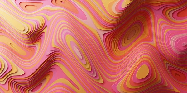 Abstract background with fluid and organic shapes. Original 3d rendering.