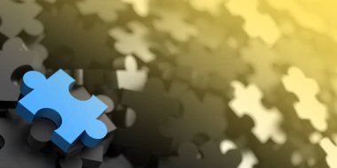 Jigsaw arka plan, 3d render