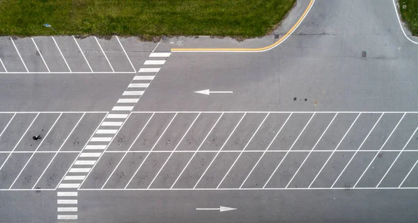 Toma Aérea Estacionamiento Vacío — Foto de Stock