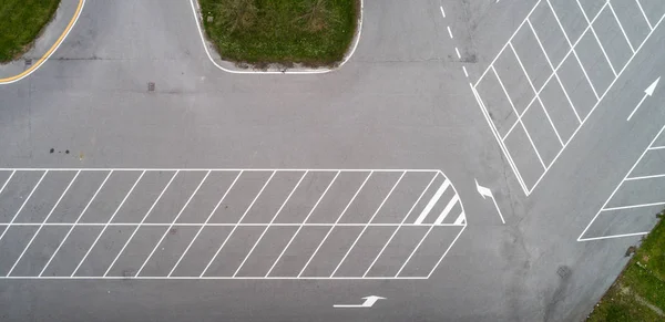 Luftaufnahme Eines Leeren Parkplatzes — Stockfoto