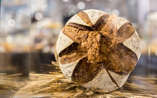 Pane Italiano Vendita Concetti Alimentari — Foto Stock