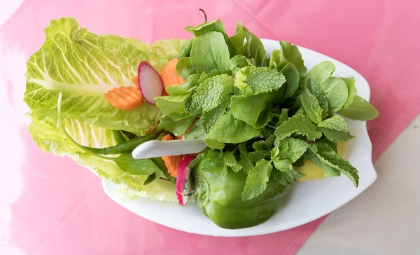 Libanesische Gemüse Salat Rezept — Stockfoto