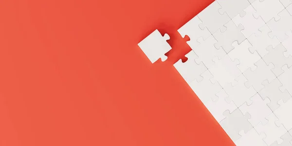 Jigsaw abstrato fundo, negócios e conceitos de trabalho em equipe, 3d r — Fotografia de Stock