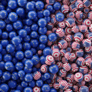 Avrupa ve ABD arasındaki siyasi ilişkiler, orijinal 3d rend