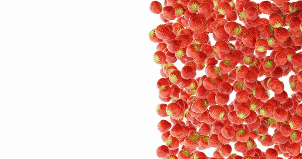 Strawberries ультрареалистичный фон, оригинальная 3D рендеринг i — стоковое фото