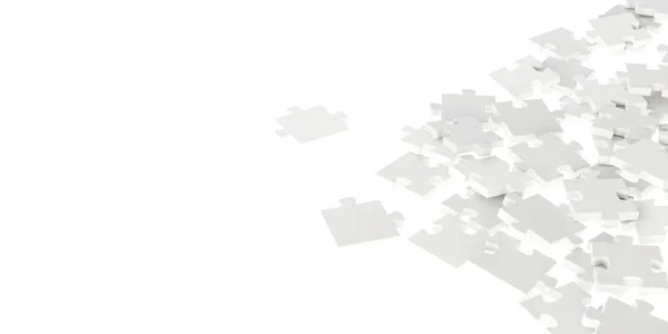 Jigsaw üç boyutlu arka plan, 3d render — Stok fotoğraf