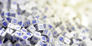 Sonsuz moda 3d işleme simgeleri