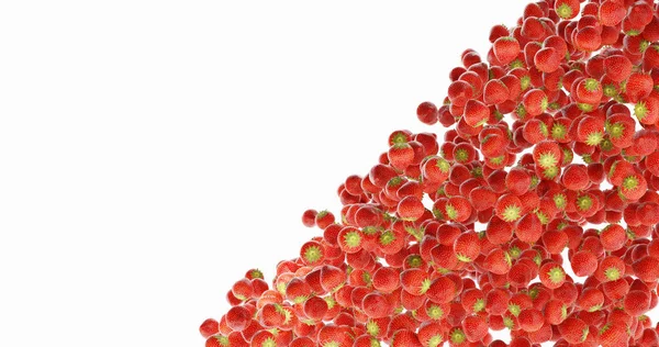 Strawberries ультрареалистичный фон, оригинальная 3D рендеринг i — стоковое фото