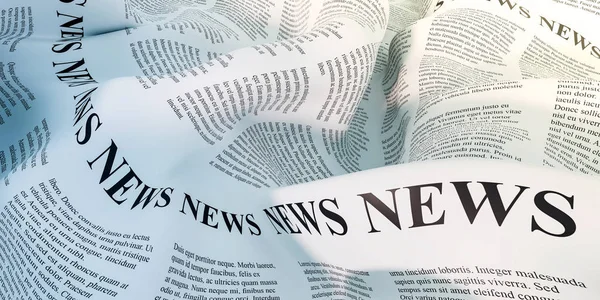 Abstract newspaper background, original 3d rendering — Stock Photo, Image