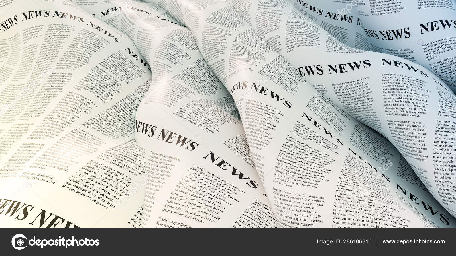 Abstract newspaper background, original 3d rendering Stock Photo by  ©tostphoto 286106810