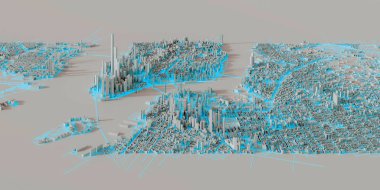 Techno Mega şehir; kentsel ve fütüristik teknoloji kavramları, ORIG