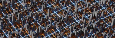 Techno Mega şehir; kentsel ve fütüristik teknoloji kavramları, ORIG