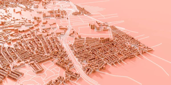 テクノメガシティ;都市と未来のテクノロジーの概念 — ストック写真