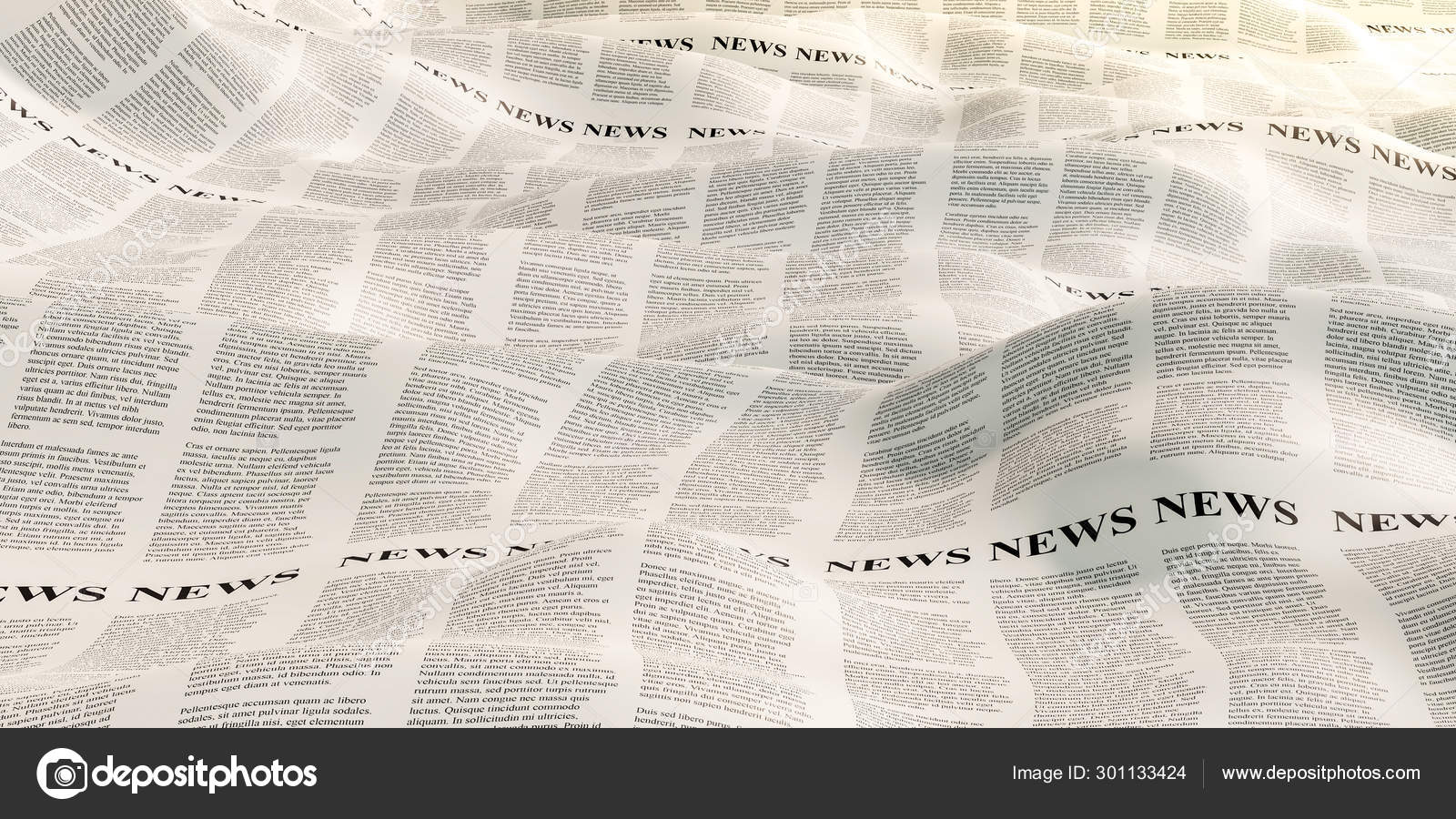 Abstract Newspaper Background Original 3d Rendering Stock Photo By C Tostphoto