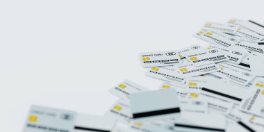 Sonsuz kredi kartları soyut arka plan, finans ve küresel PA