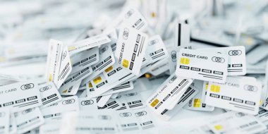 Sonsuz kredi kartları soyut arka plan, finans ve küresel PA