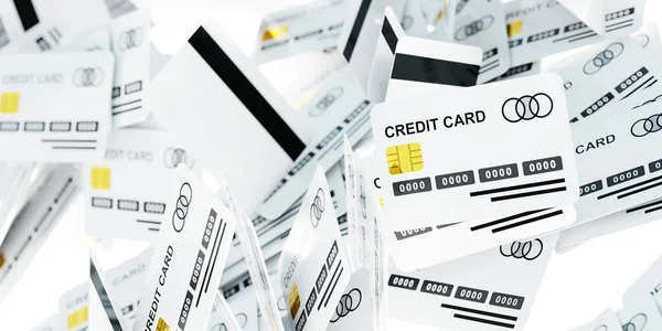 Nieskończone Karty Kredytowe Streszczenie Tła Finanse Globalne Płatności Koncepcji — Zdjęcie stockowe