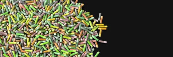 Infinite alkaline batteries three dimensional render — Stock Photo, Image