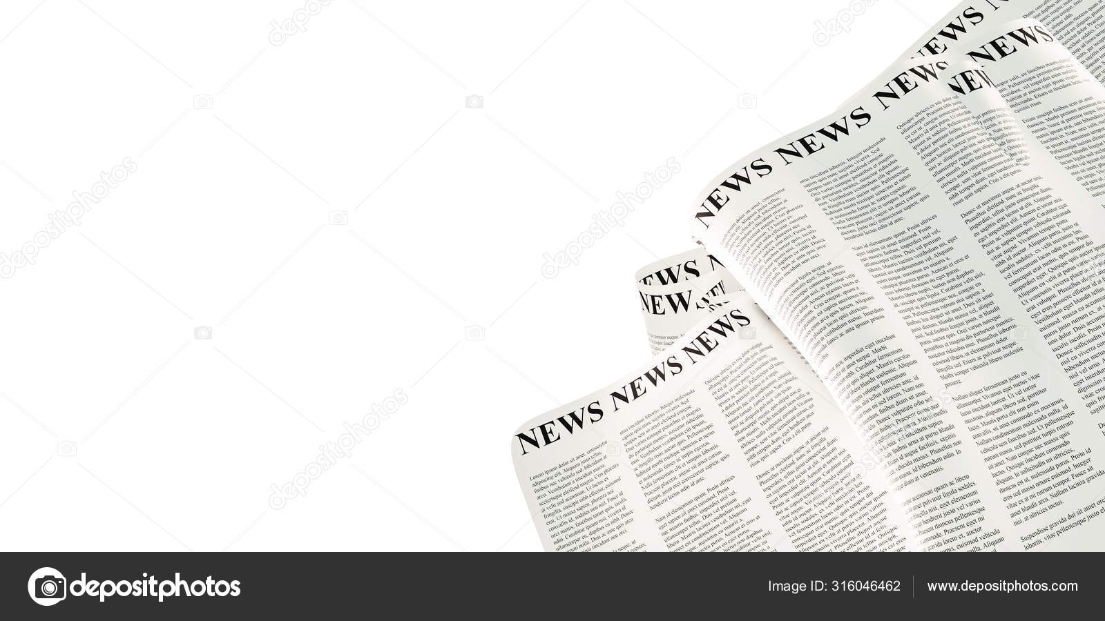Abstract Newspaper Background Original 3d Rendering Stock Photo By C Tostphoto