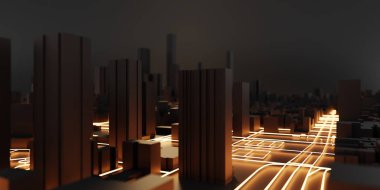 Techno Mega şehir; kentsel ve fütüristik teknoloji kavramları, ORIG