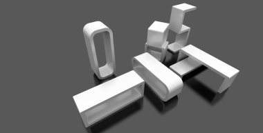 Boş modern görüntüler, perakende ve pazarlama tema resmi, 3d kopyalama alanı oluşturma