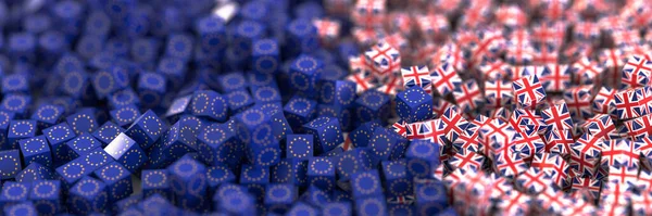 Europa Reino Unido Relações Políticas Económicas Rendering Background Conceitos Brexit — Fotografia de Stock