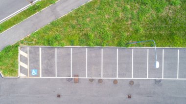 Otopark, hava aracı fotoğrafçılığı.