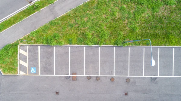 Estacionamiento Fotografía Aérea Drones — Foto de Stock