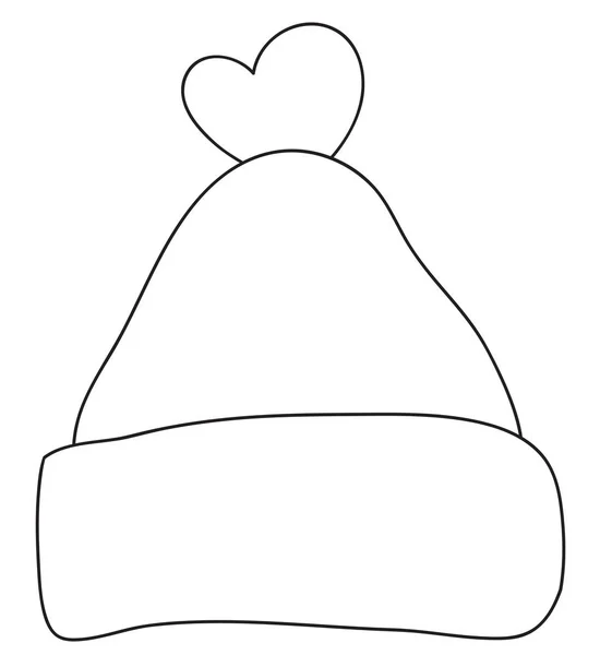 Gorro De Santa Claus Para Colorear