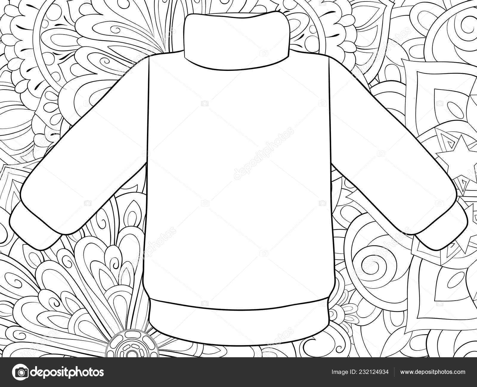 Шаблоны свитера для рисования в средней группе. Свитер для раскрашивания в детском саду. Свитер шаблон. Силуэт свитера для раскрашивания. Контур свитера для декоративного рисования