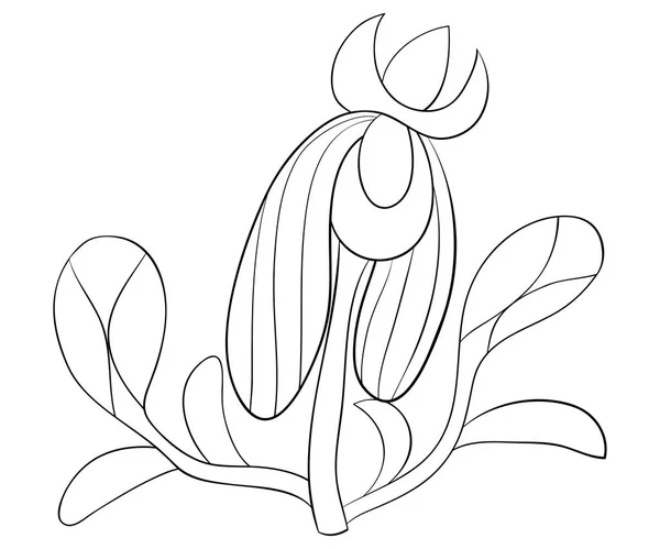 Une Jolie Fleur Abstraite Aux Pétales Laisse Une Image Pour — Image vectorielle