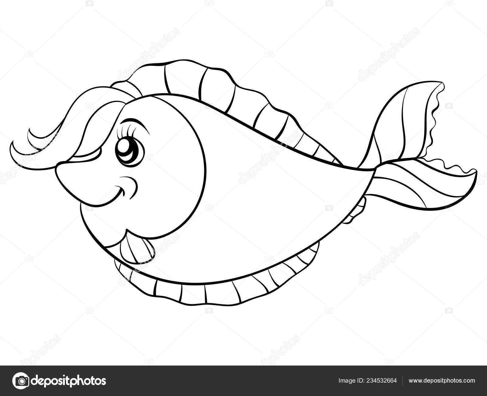 Cartoon Fish Image Relaxing Activity Coloring Book Page Children Line Stock Vector Image by ©nonuzza #234532664 Cartoon Fish Image Relaxing Activity Coloring Book Page Children Line Stock Vector Image by ©nonuzza #234532664