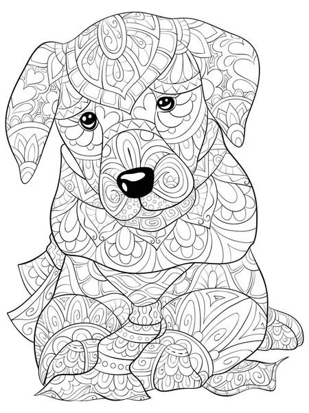 Page De Coloriage Chat Zentangle Image Vectorielle Sybirko