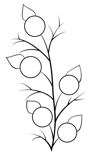 휴식을 꽃잎과 이미지는 추상적인 성인을 페이지 — 스톡 벡터