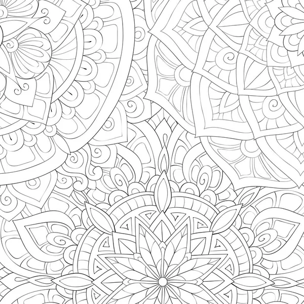 Livre de coloriage adulte, page une image abstraite de fond pour relaxi — Image vectorielle