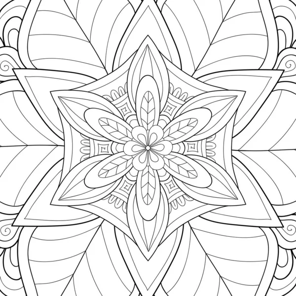 Fundo Abstrato Com Enfeites Zen Imagem Para Relaxing Zen Ilustração — Vetor de Stock