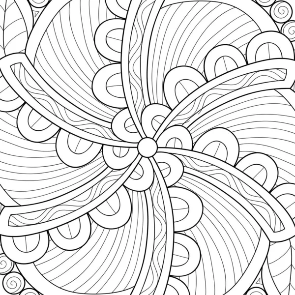 Fond Abstrait Avec Des Ornements Zen Image Pour Relaxer Illustration — Image vectorielle