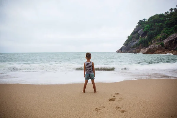 Little boy in the sea in Thailand — Stock Photo, Image