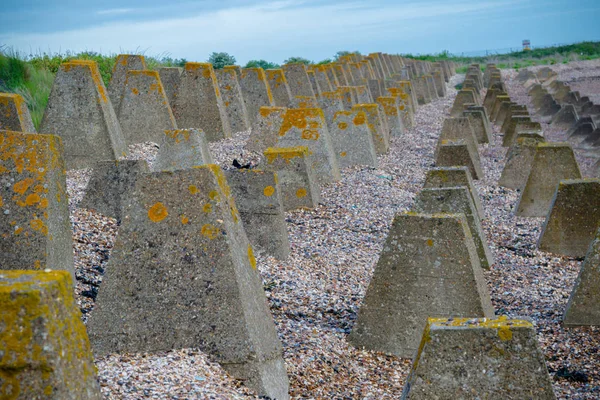 Defesas Costeiras Ilha Grão Kent Reino Unido Segunda Guerra Mundial — Fotografia de Stock