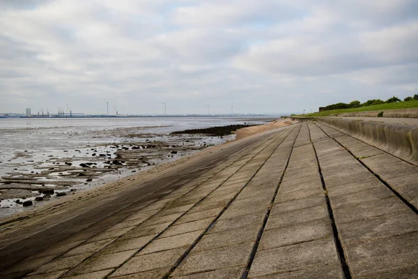 Concrete Sea Front Isle Grain Kent — Stock Photo, Image